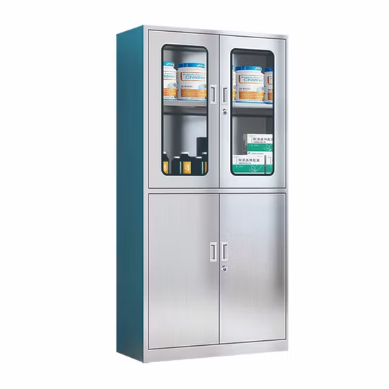 Medical Equipment Cabinet, Outpatient Medicine Cabinet, Stainless Steel Hospital Furniture, Laboratory Cabinet