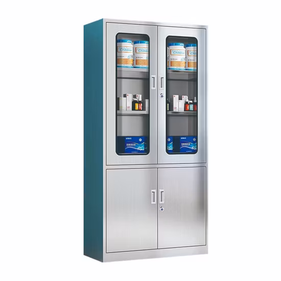 Medical Equipment Cabinet, Outpatient Medicine Cabinet, Stainless Steel Hospital Furniture, Laboratory Cabinet