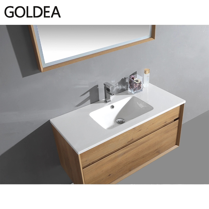 Modern Floor Mounted Goldea Hangzhou Cabinet Bathroom Vanity Standing MDF with High Quality