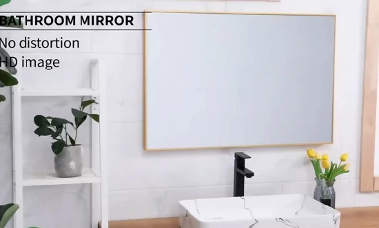 Домашний декор, прямоугольное круглое квадратное зеркало для гардеробной, алюминиевое железное настенное зеркало, зеркало в полный рост, зеркало в рамке для ванной комнаты